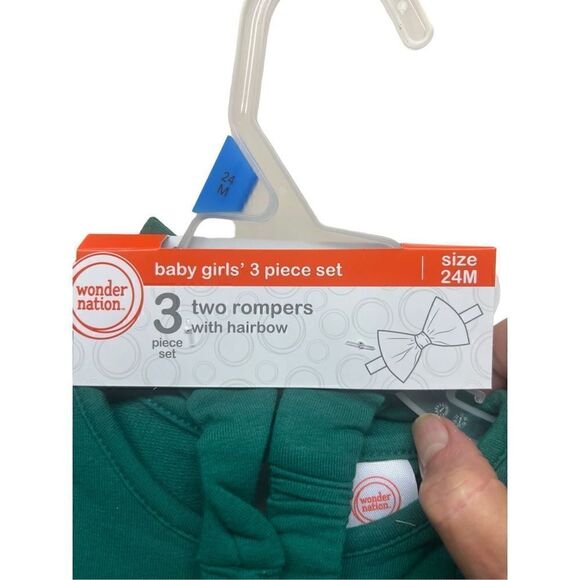 🔥5/20🔥 Wonder Nation 3 Pc Jumper Set Sz 24M NWT - Picture 3 of 5